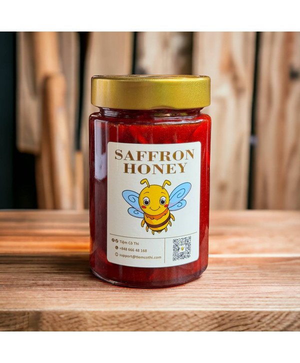 Saffron Honey 380 ml (6 Grams Saffron)