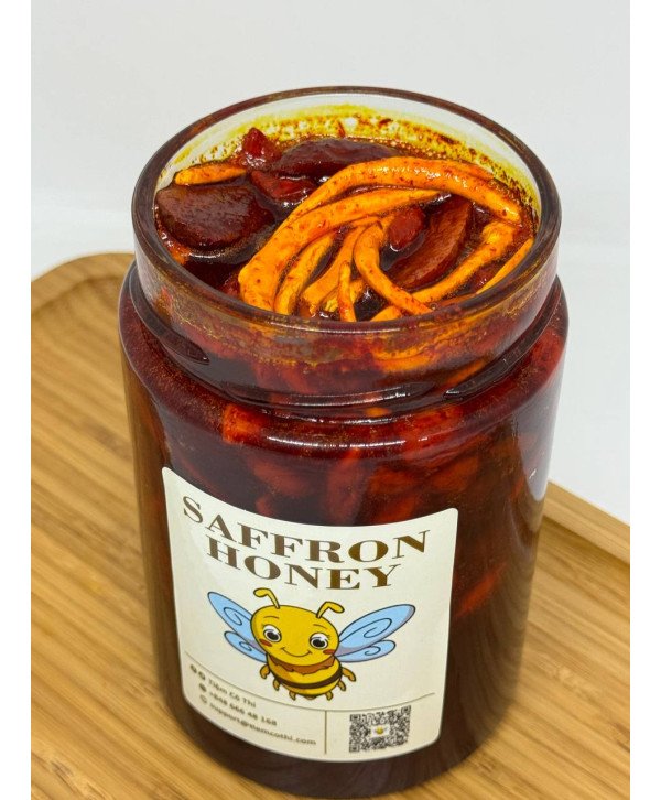 Saffron Honey 500 ml (10 Grams  Saffron)